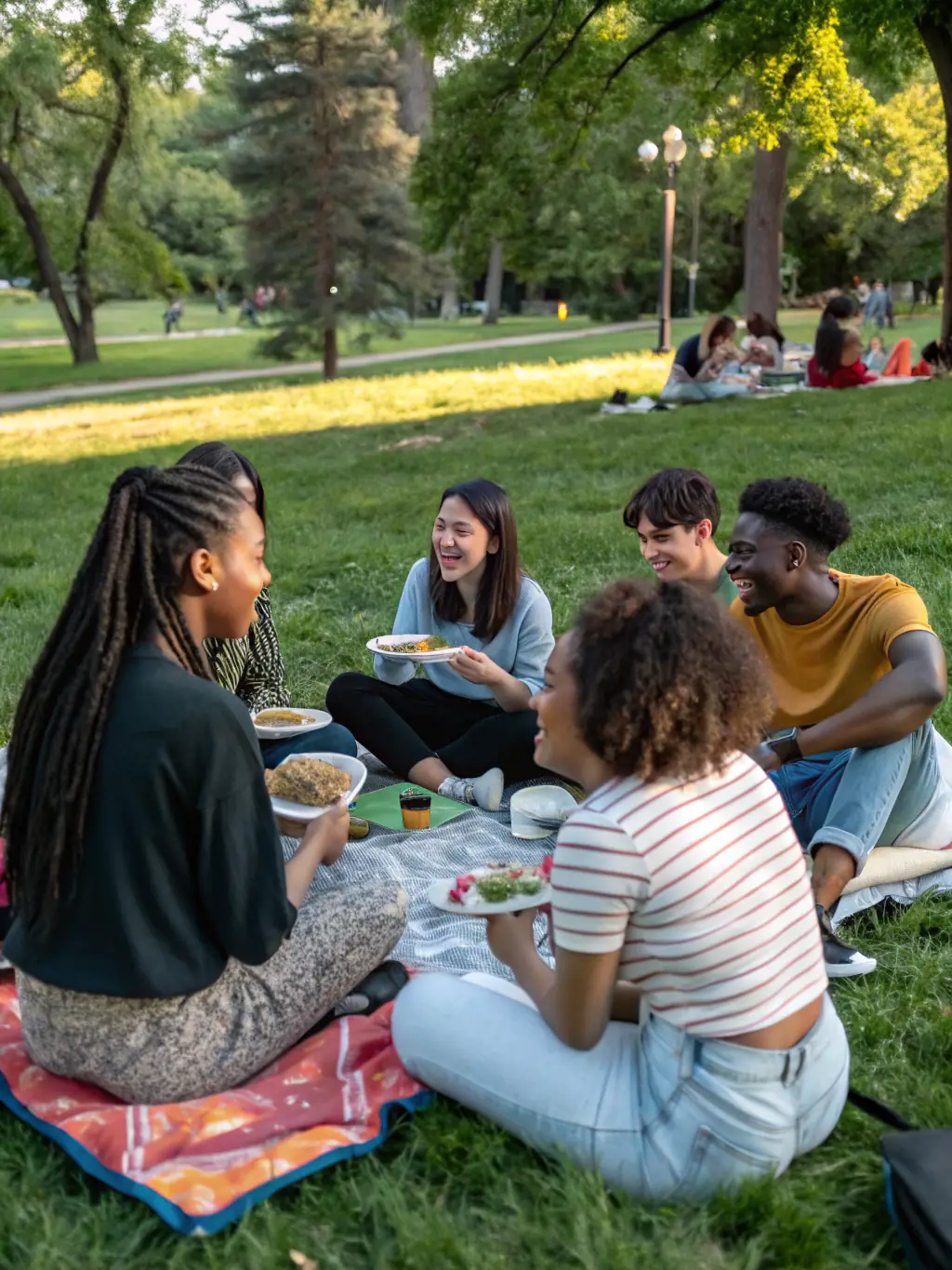 A diverse group of students engaged in a cultural exchange program, reflecting the UNION DÉPARTEMENTALE UGSEL DU CHER's efforts to foster intercultural understanding and social cohesion.